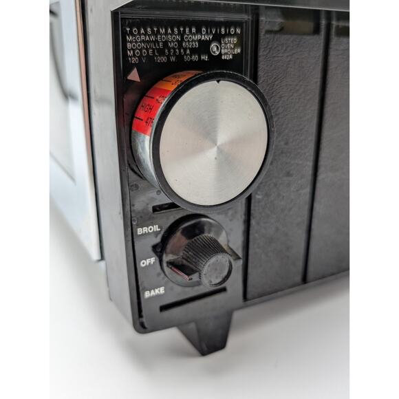 Vintage Toastmaster Tabletop Oven Toaster Oven Broiler Excellent Condition - Picture 3 of 9